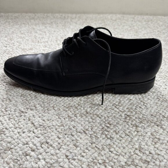 Cole Haan Mens Air Adams Black Dress Oxford Apron Toe Derby C09438 Size 12 M - Picture 7 of 16